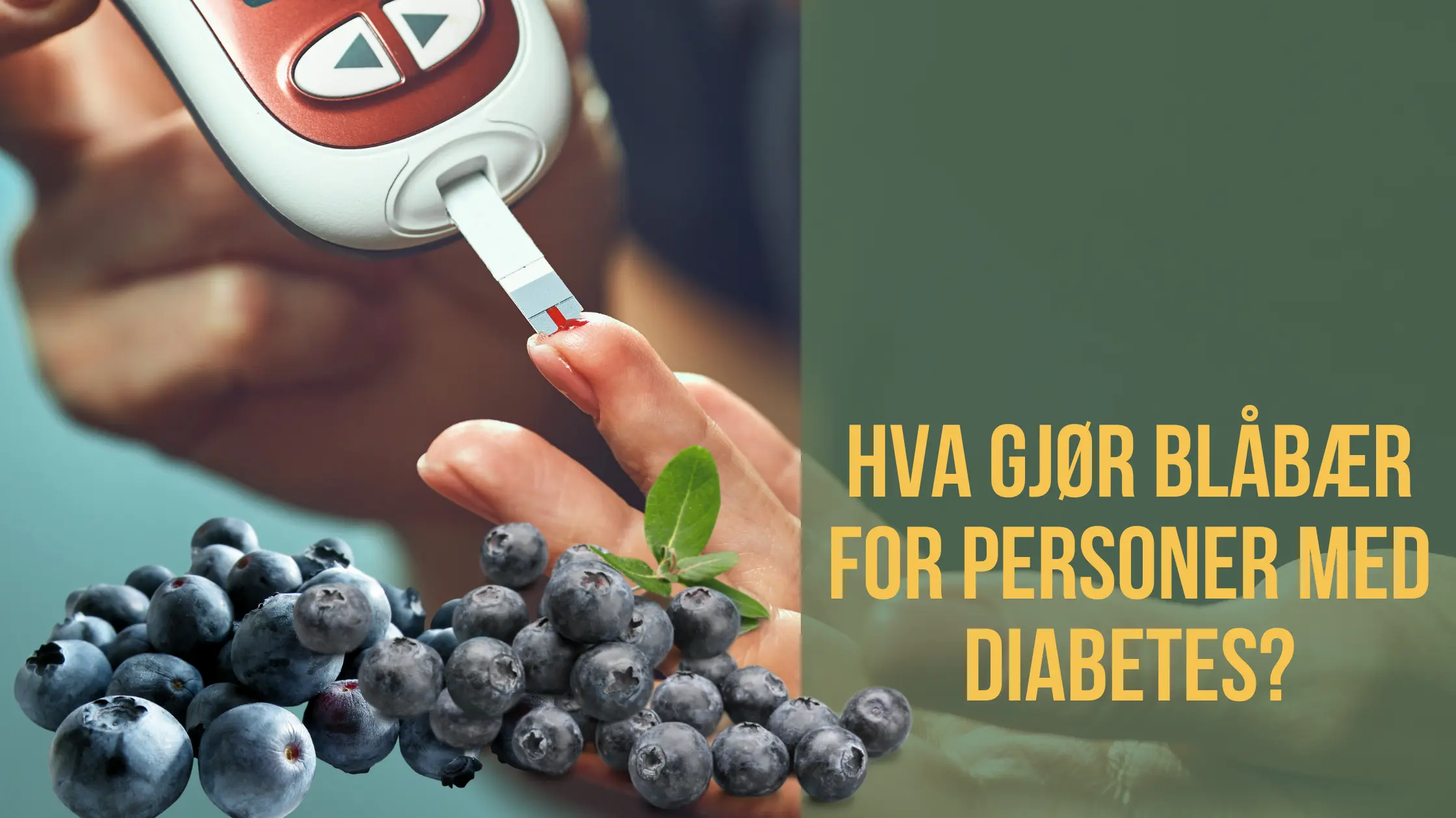 Hva gjør blåbær for personer med diabetes