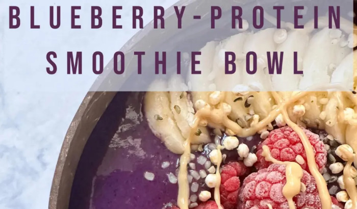 Smakfull opplevelse: Blåbær-protein smoothie